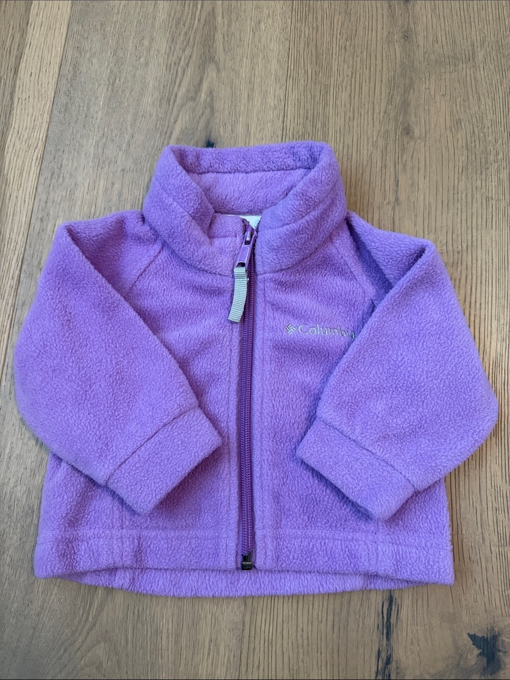 Columbia Light Purple Baby Girl's Fleece Jacket - Size 6 months - Excellent!
